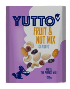Fotografie YUTTO Studentská směs ořechů a rozinek klasik 200 g
