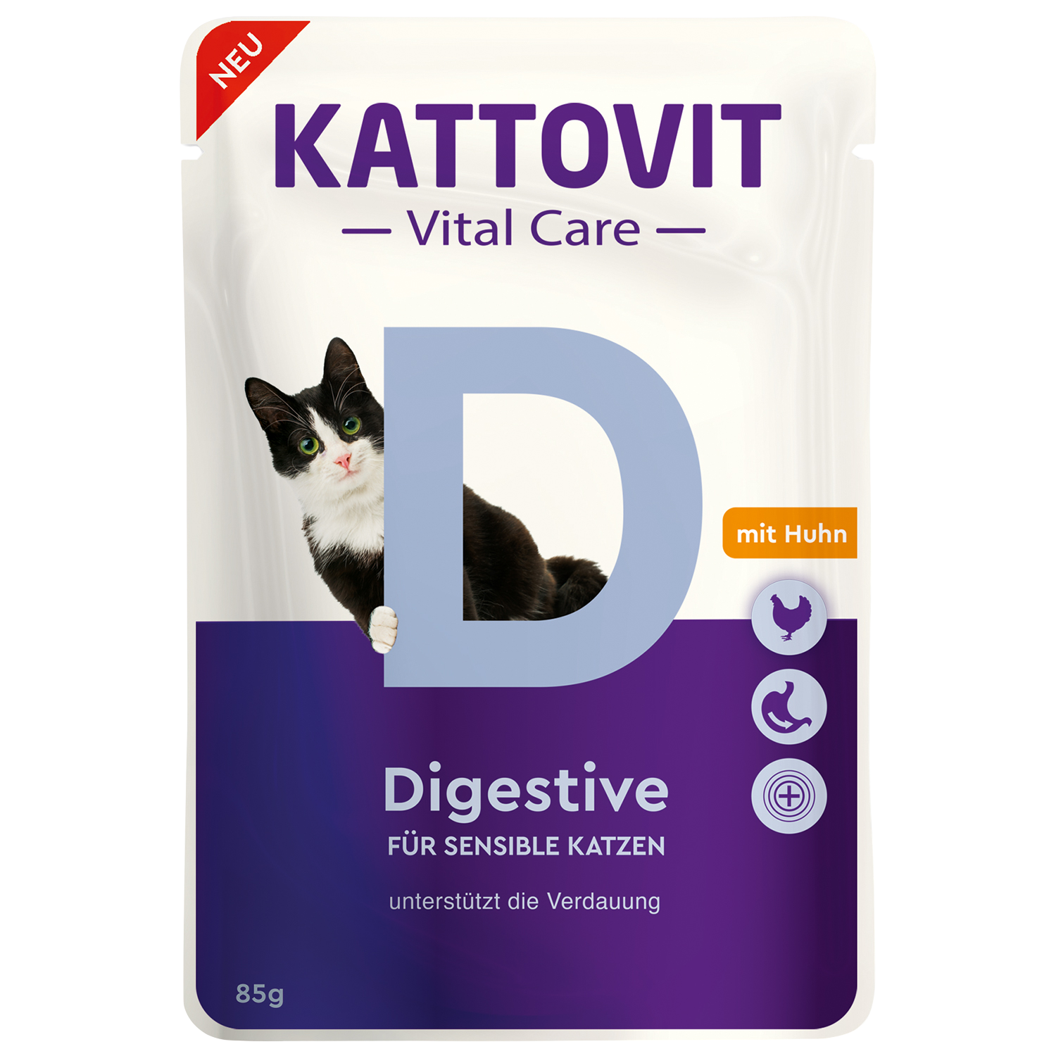 SCHMUSY Kapsička Kattovit Vital Care Digestive kuře 85 g