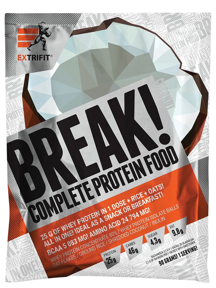 Fotografie EXTRIFIT Protein Break! Food - kokos 90 g