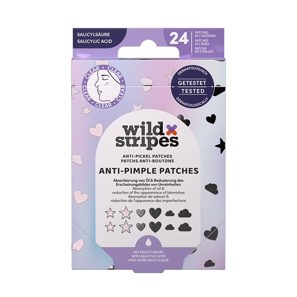 WILD STRIPES Anti-Pimple Patches Holo Clear 24 ks
