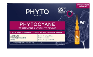 PHYTO Phytocyane Péče proti reak.vyp.vlasů ženy 12 x 5 ml