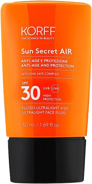 Fotografie KORFF Sun Secret Ultralehký pleťový fluid SPF 30 50 ml