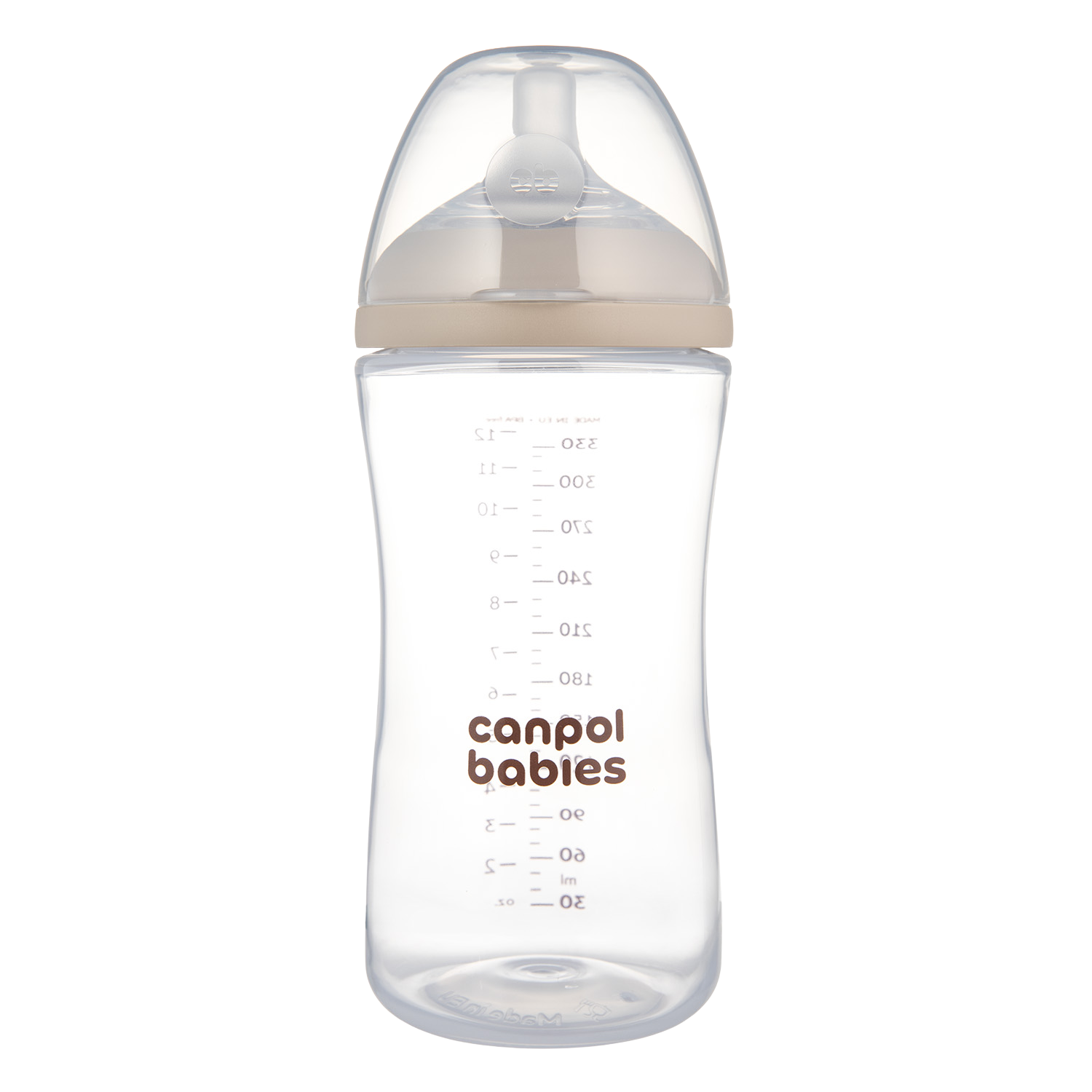 CANPOL BABIES Fľaša antikoliková Natural Shape 330 ml