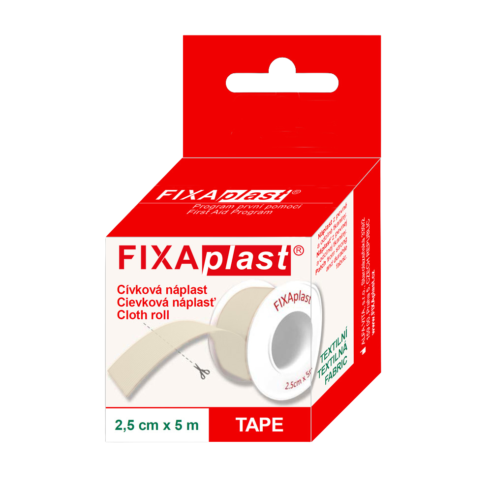 Fotografie Fixaplast Cívková náplast 2,5cmx5m Fixaplast