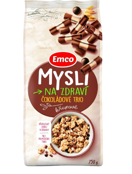 Fotografie EMCO Mysli čokoládové trio 750 g