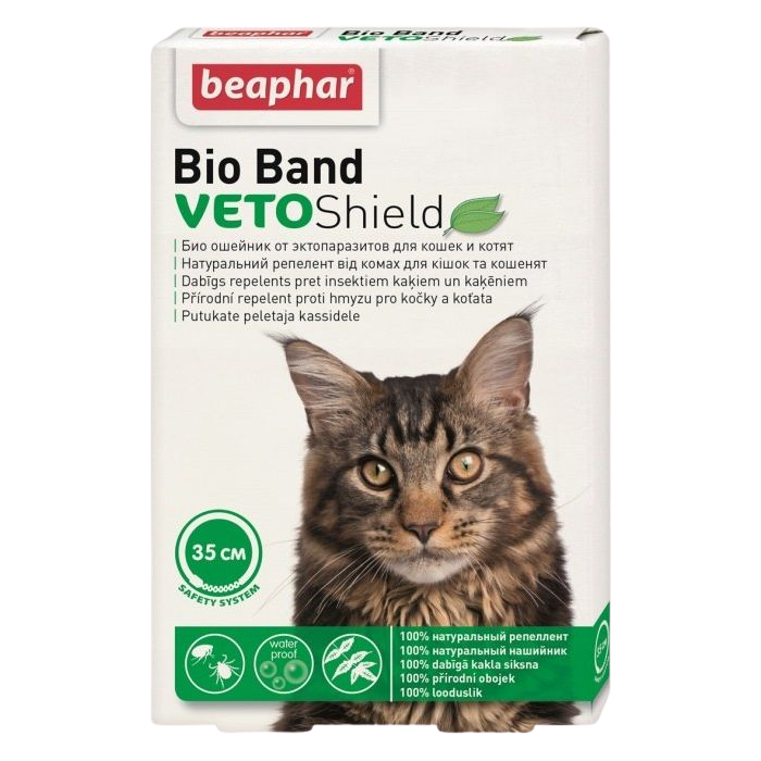 Fotografie BEAPHAR Bio Band VETOShield repelentní obojek pro kočky 35 cm