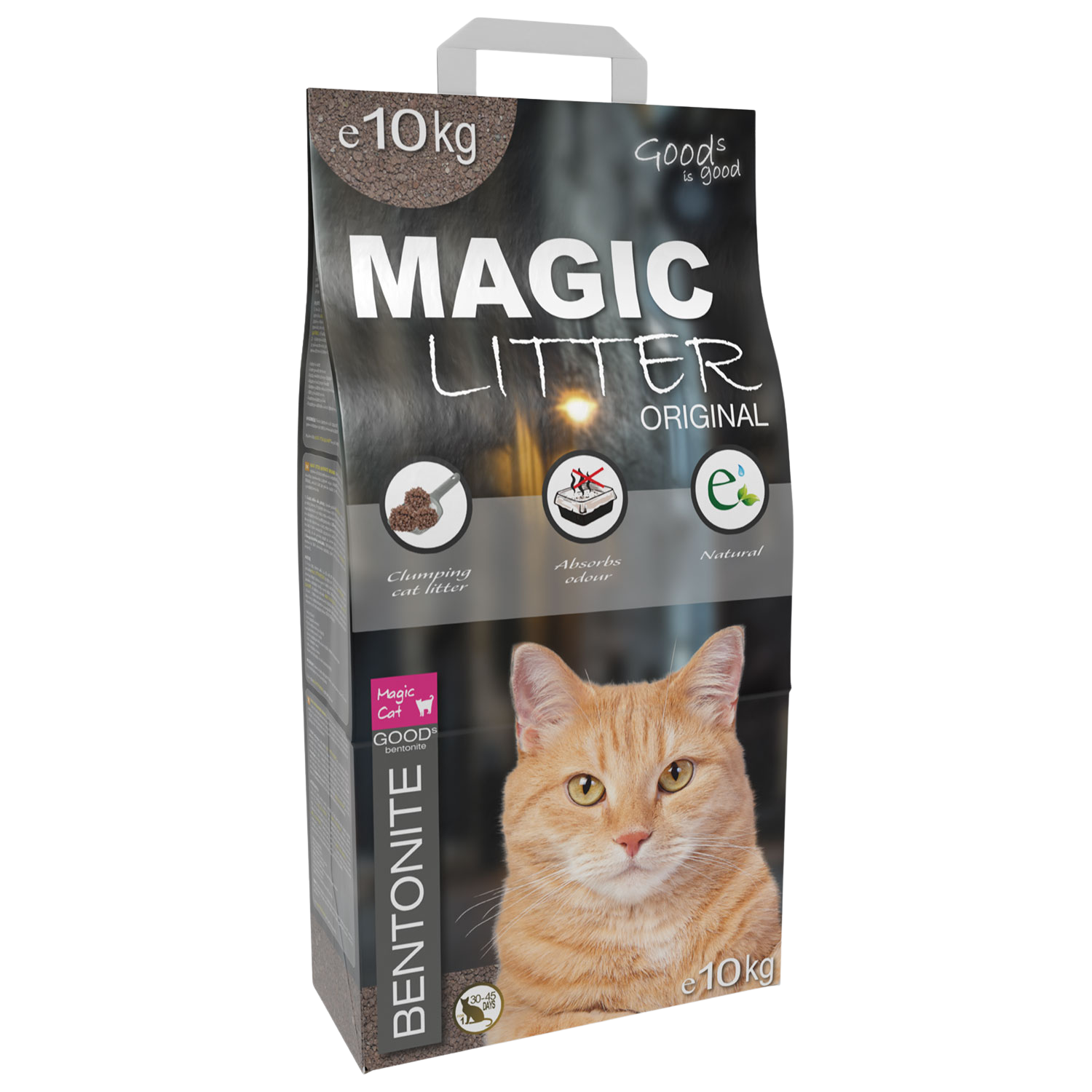 MAGIC CAT Kočkolit Litter Bentonite Original 10 kg