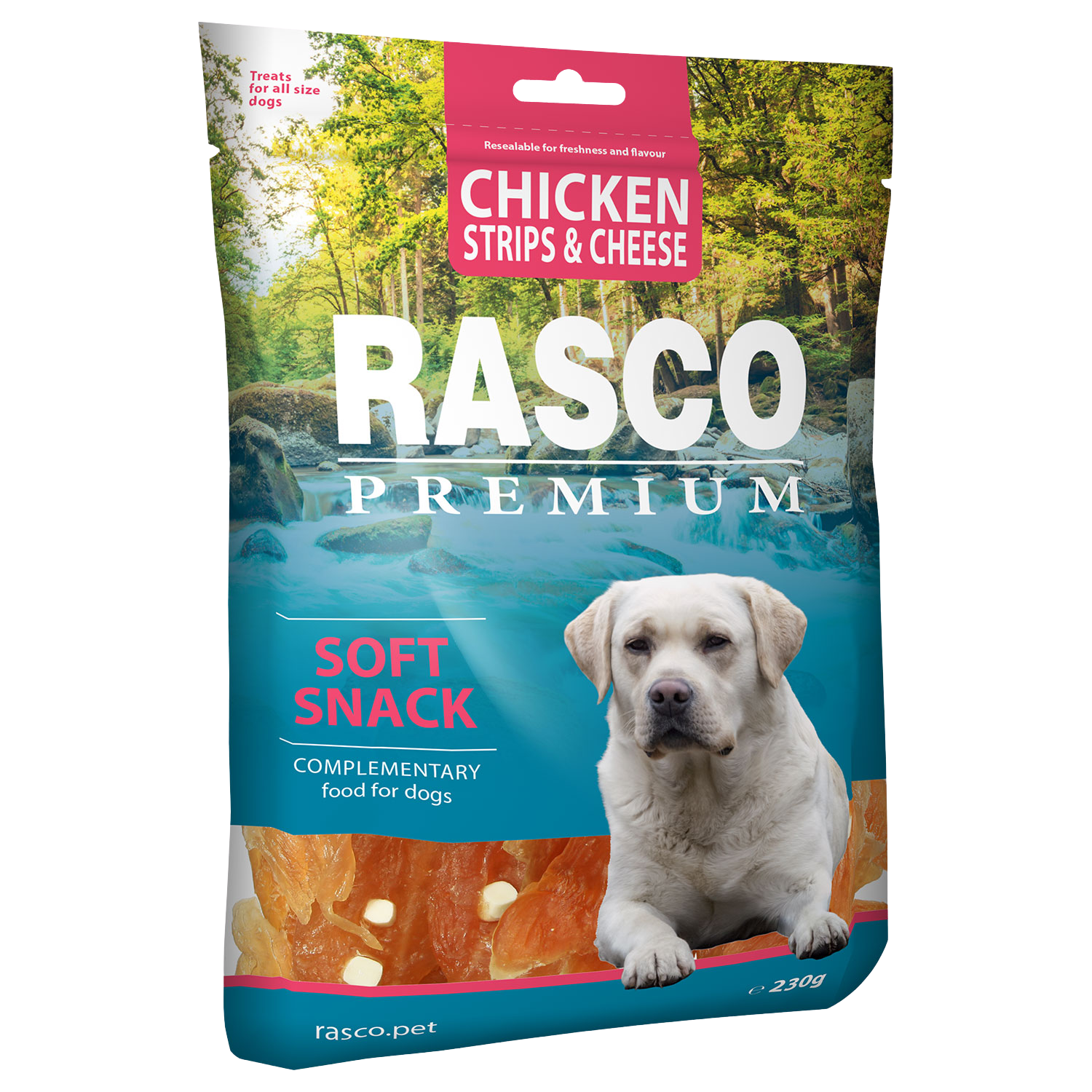 RASCO PREMIUM Pochoutka kuře se sýrem, plátky 230 g