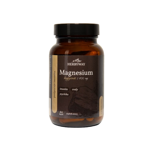 HERBYWAY Magnesium Bisglycinát 1900 mg, 60 kapslí