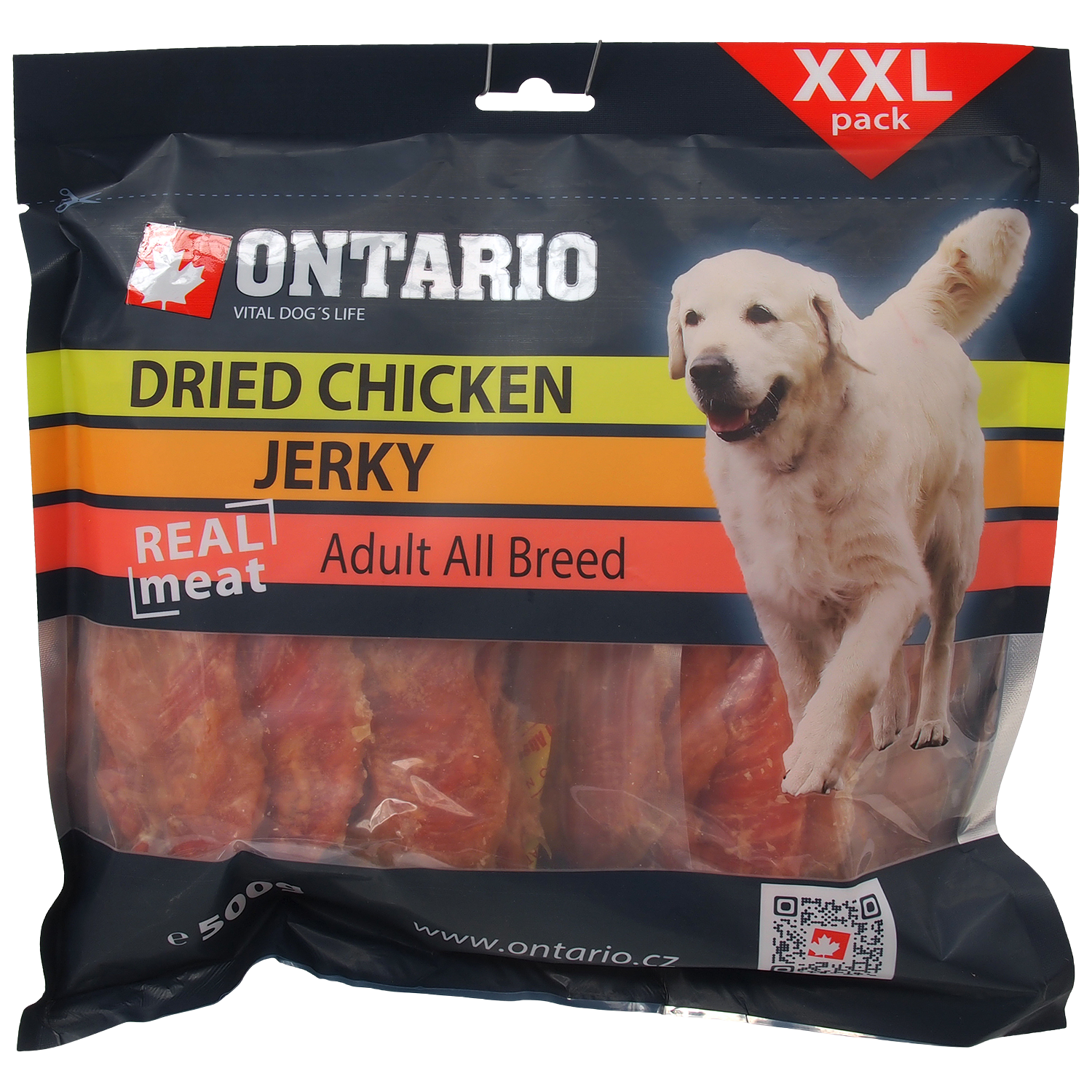 ONTARIO Pochoutka sušené kuřecí plátky 500 g