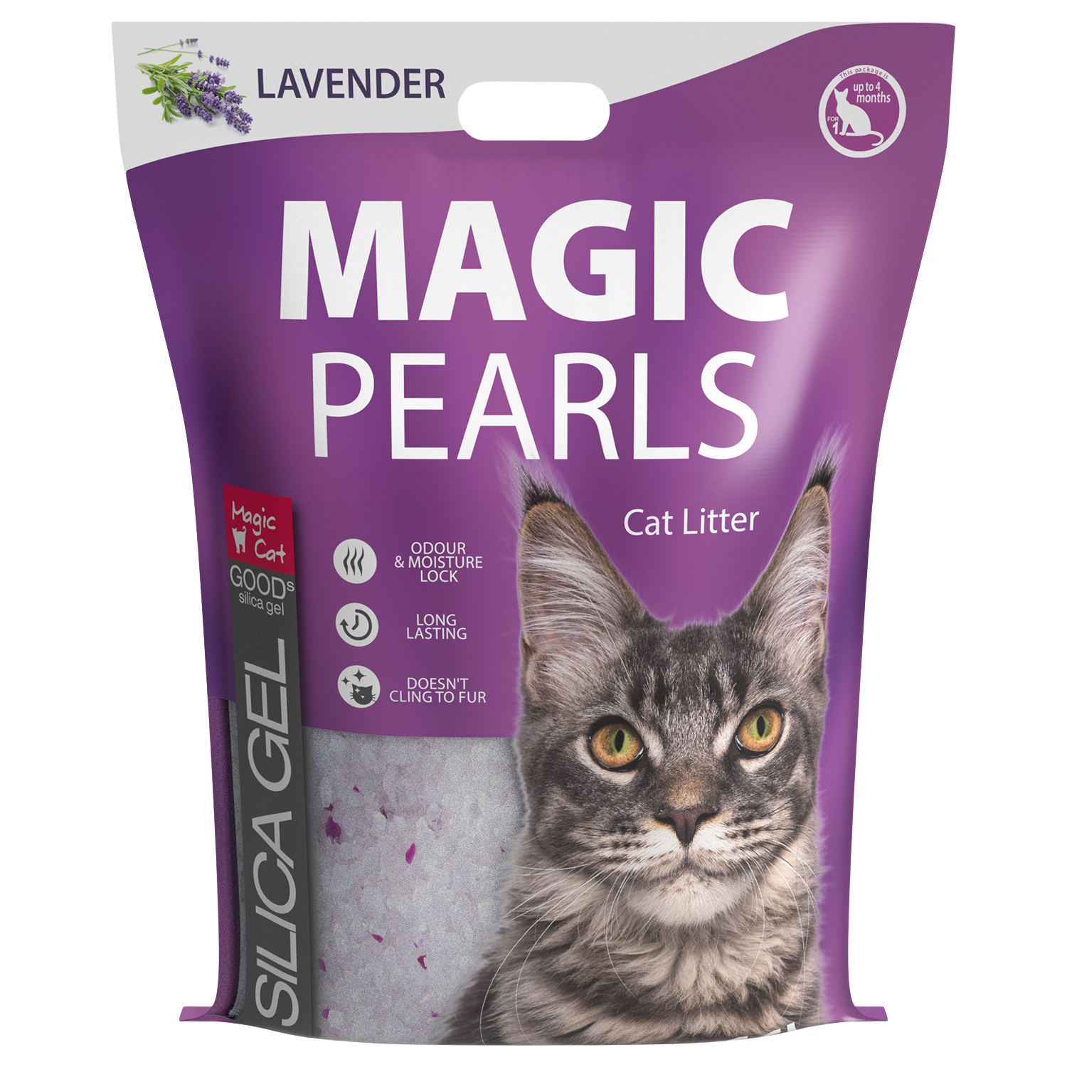 MAGIC CAT Kočkolit Pearls Lavender 6.3 kg