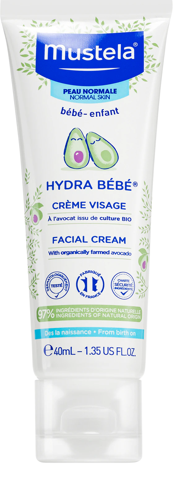 Mustela HYDRA BÉBÉ® Hydratační krém na obličej 40 ml