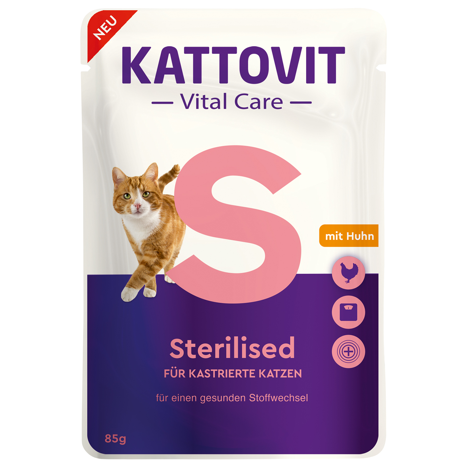 SCHMUSY Kapsička Kattovit Vital Care Sterilized kuře 85 g
