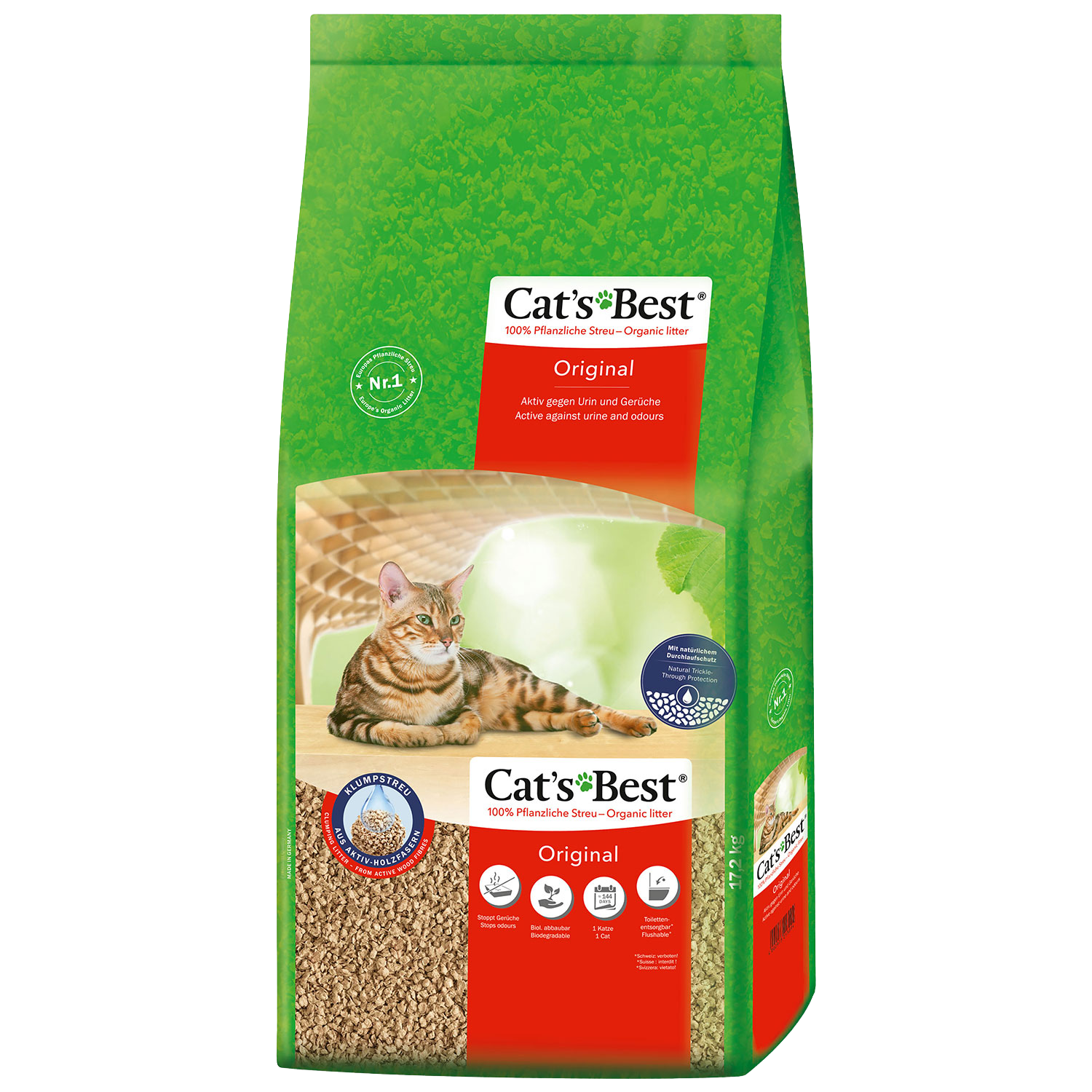 CATS BEST Kočkolit Original 17.2 kg