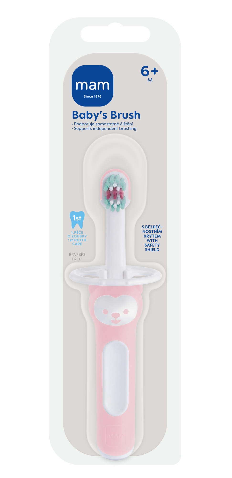 MAM Kartáček zubní Baby´s Brush 6+, růžový