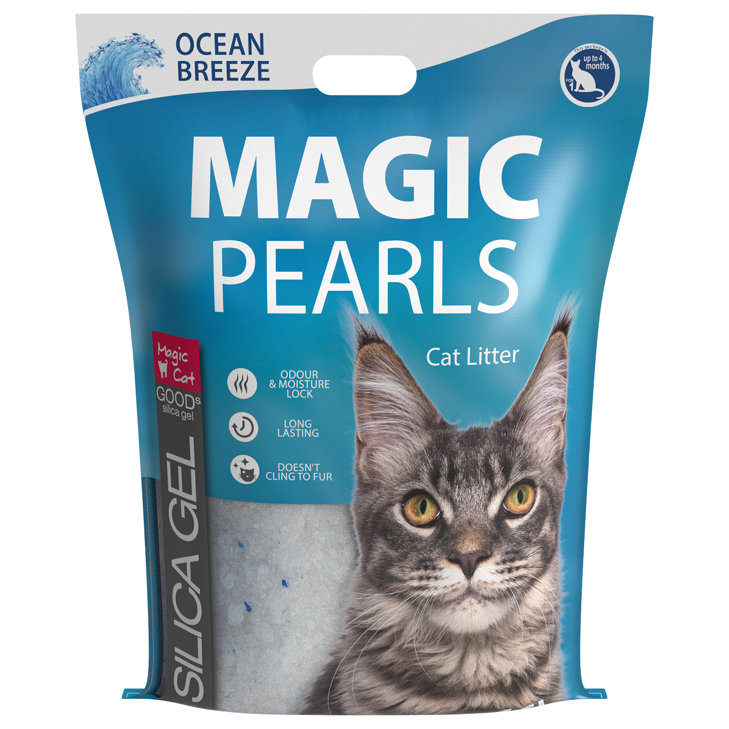 MAGIC CAT Kočkolit Pearls Ocean Breeze 6.3 kg