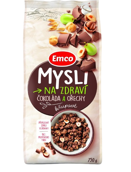 EMCO Mysli čokoláda a ořechy 750 g