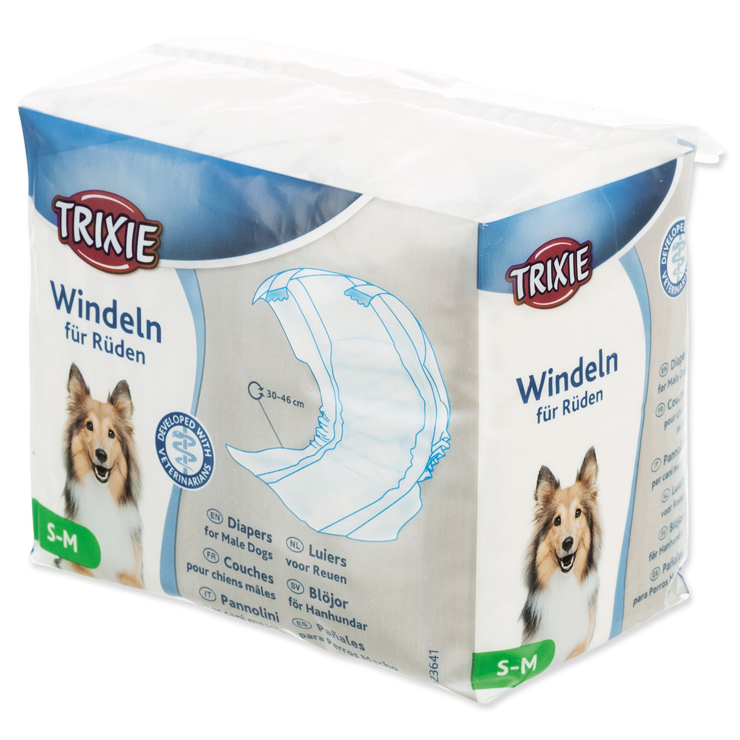TRIXIE Plena pooperační pro psy, vel. S–M 12 ks