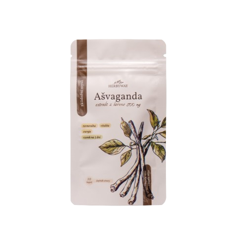 HERBYWAY Ašvaganda extrakt z kořene 800mg, vzorek na 5 dní 10 kapslí