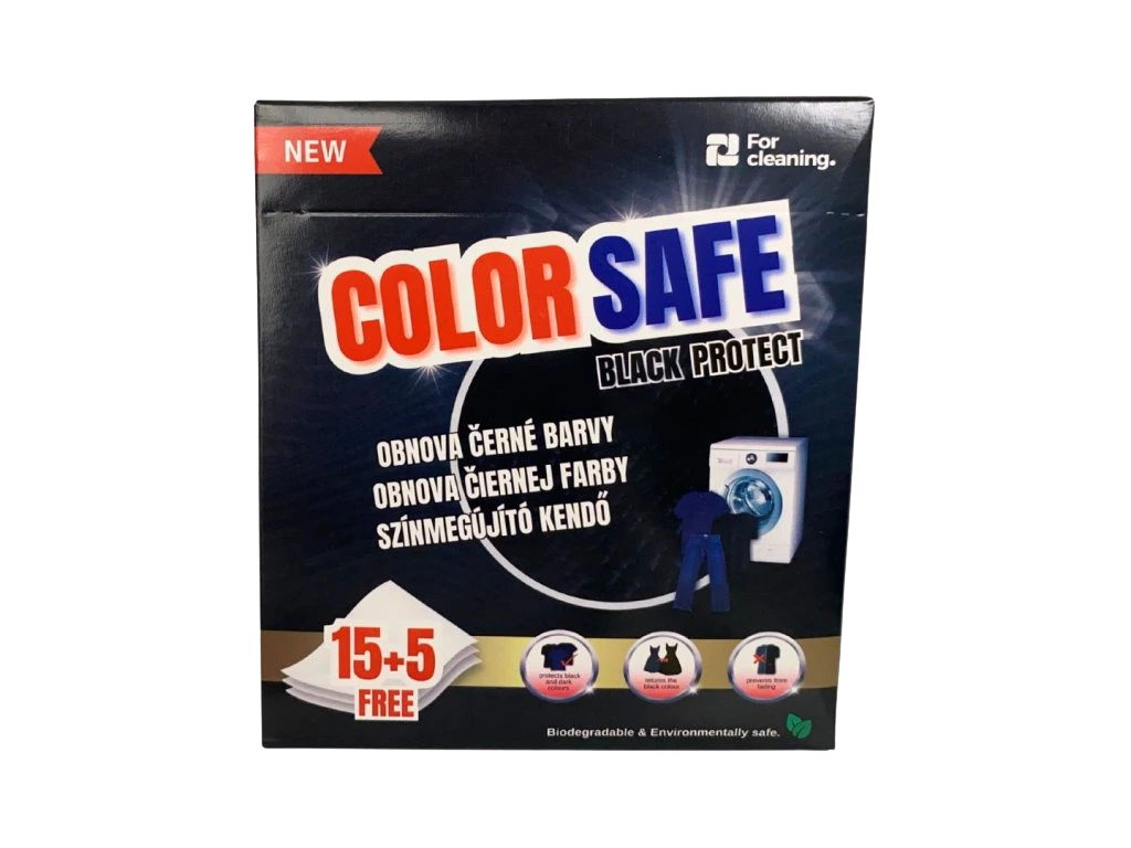 COLOR SAFE Ubrousky na praní Black protect 20 ks