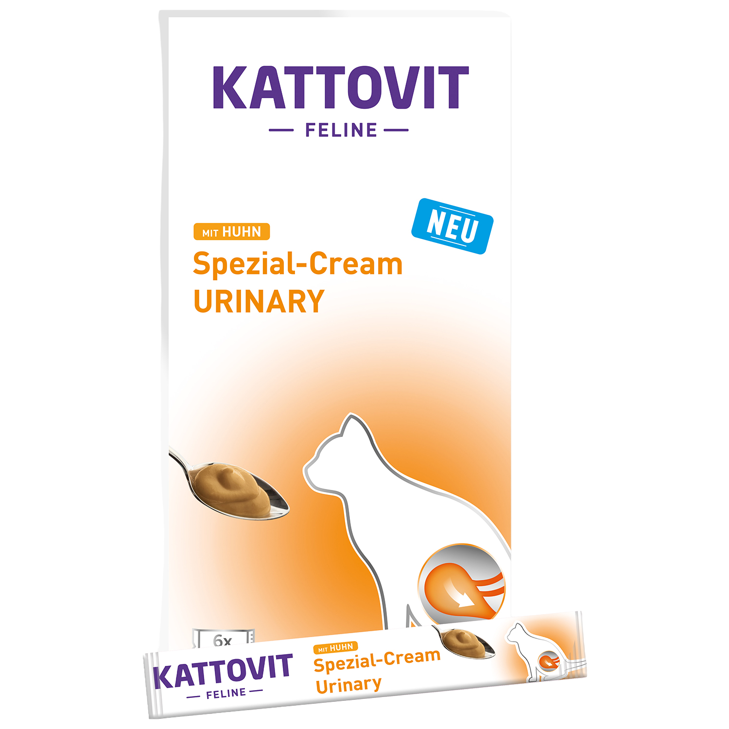 Fotografie Kattovit speciální krém Urinary kuřecí 11 × 6 × 15 g A135:1000081754