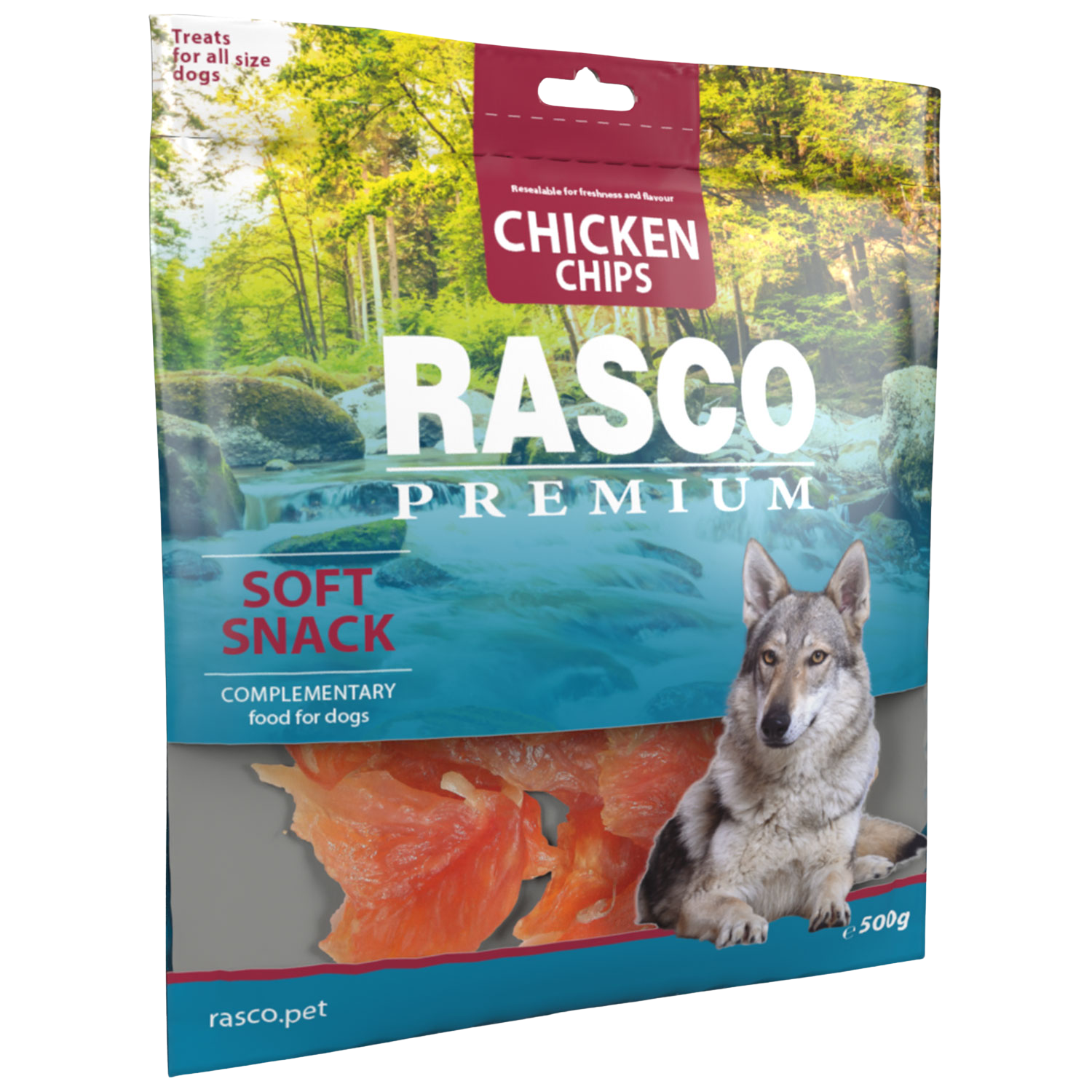 Fotografie RASCO PREMIUM Pochoutka kuřecí plátky 500 g