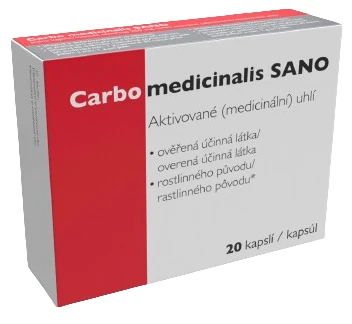 Fotografie CARBO medicinalis 20 kapslí