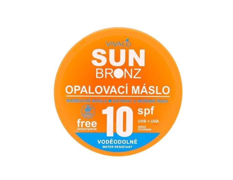 Fotografie VIVACO SUN BRONZ Opalovací máslo SPF10 coral friendly 150 ml