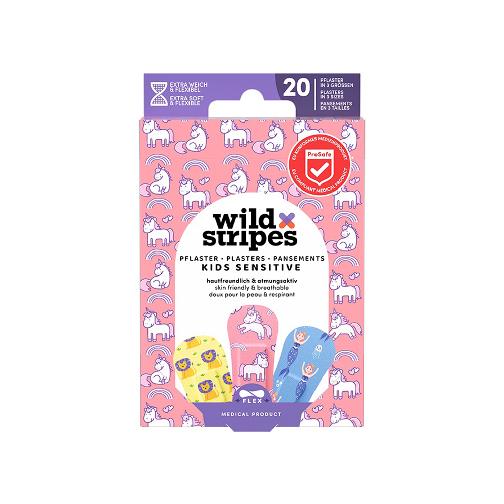 WILD STRIPES Kids Fantasy náplasti pro děti 20 ks
