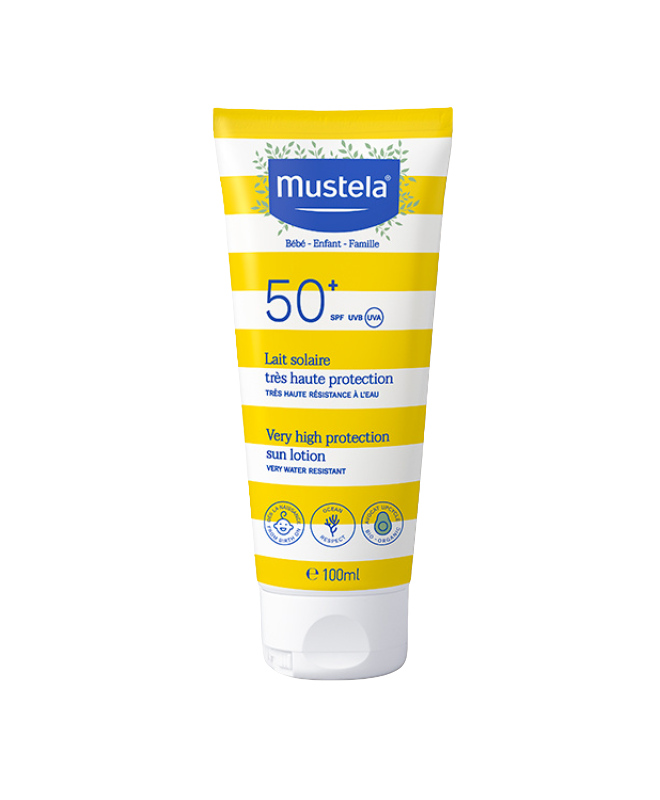 Fotografie MUSTELA Opalovací mléko na obličej a tělo 100 ml