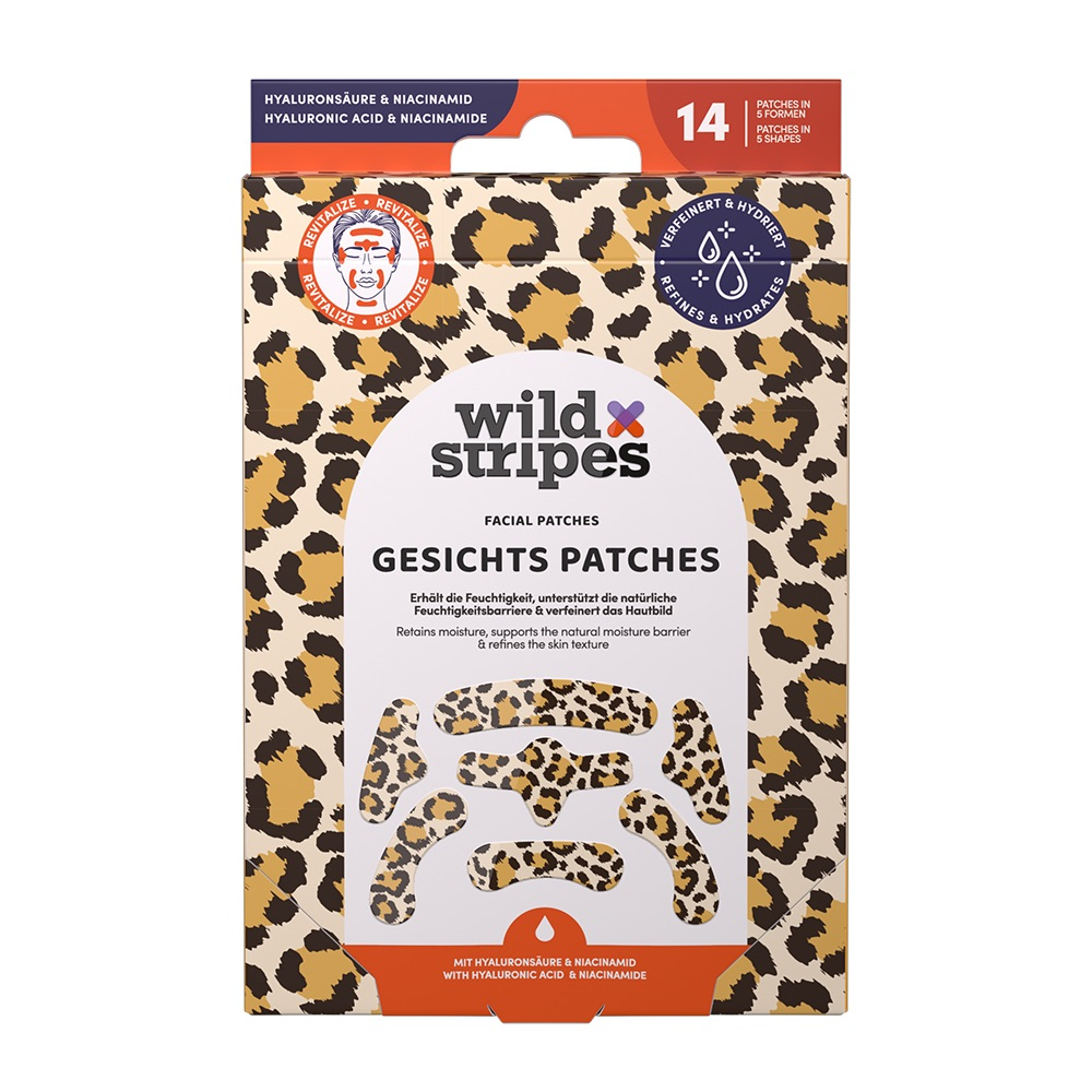 WILD STRIPES Facial Patches Animal Leo náplasti na obličej 14 ks