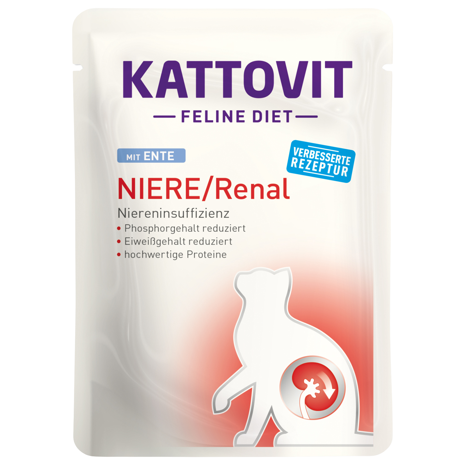 Fotografie SCHMUSY Kapsička Kattovit Niere/Renal kachna 85 g