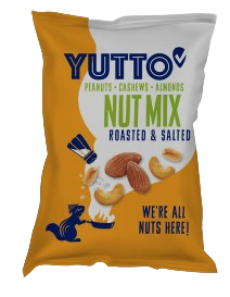 Fotografie YUTTO Mix pražených a solených ořechů a arašídů 150 g