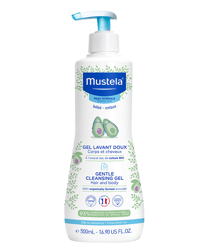 Mustela Jemný čisticí tělový a vlasový gel 500 ml