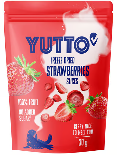 Fotografie YUTTO Jahody sušené mrazem 30 g