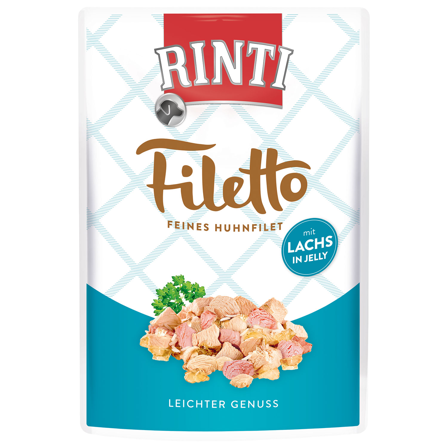 RINTI Kapsička Filetto Adult kuře a losos v želé 100 g