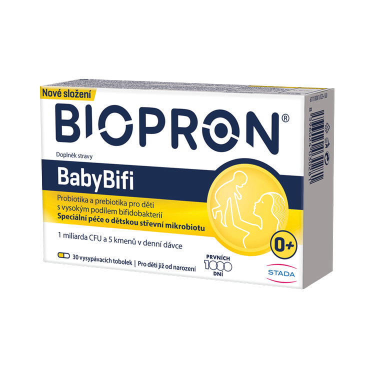 Fotografie BIOPRON BabyBifi probiotika a prebiotika pro děti 30 tobolek