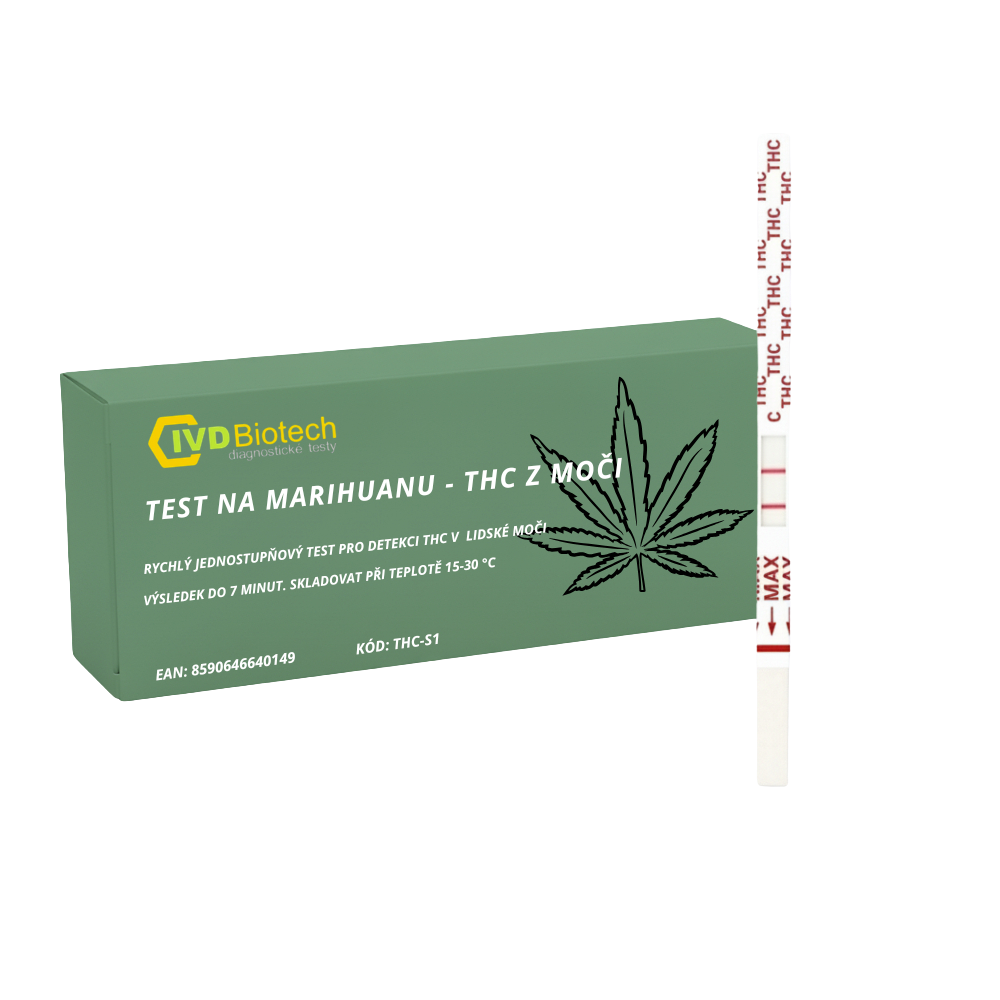 BMSS Drogový test na marihuanu (THC) z moči 2 ks