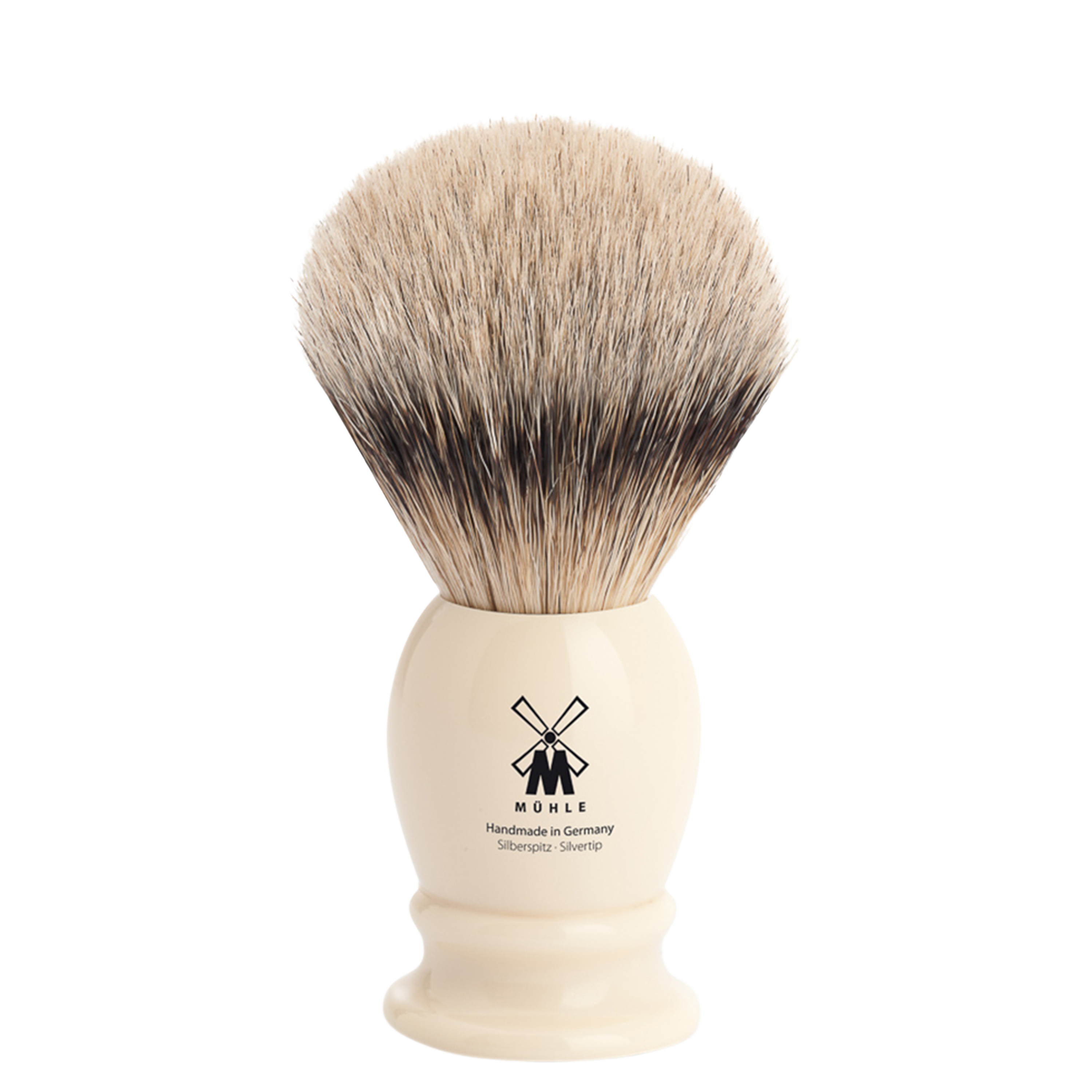 MÜHLE Střední štětka na holení Classic z jezevčích štětin (silvertip badger, imitace slonoviny)