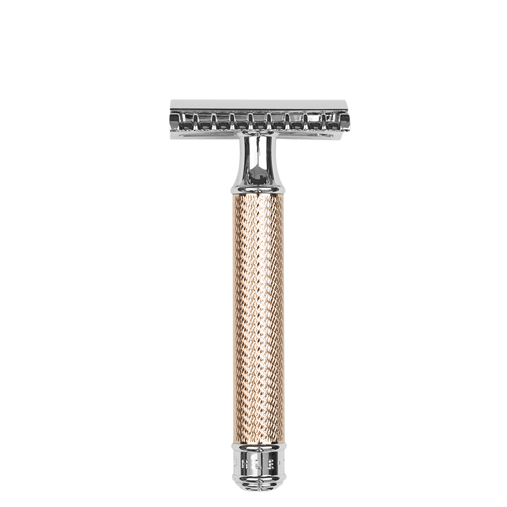 MÜHLE Holicí strojek s otevřenou hlavicí - R41 rosegold