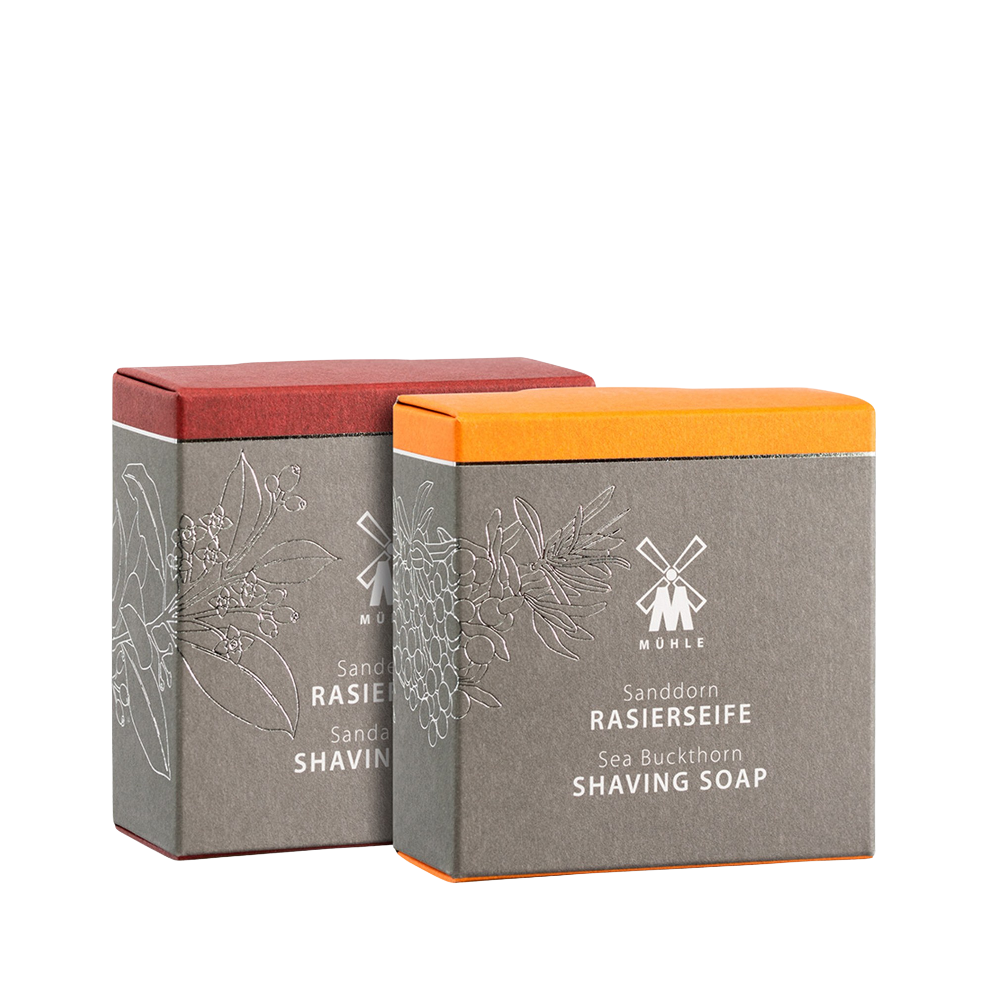 Fotografie MÜHLE Shaving Soap Duo - Rakytník & Santalové dřevo 2 x 65 g