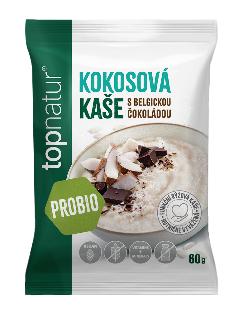 Fotografie PROBIO Topnatur kaše kokos s belgickou čokoládou 60 g