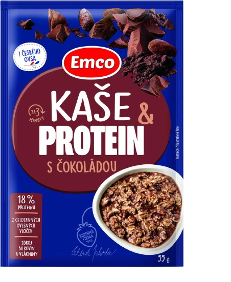 EMCO Kaše proteinová s čokoládou 55 g
