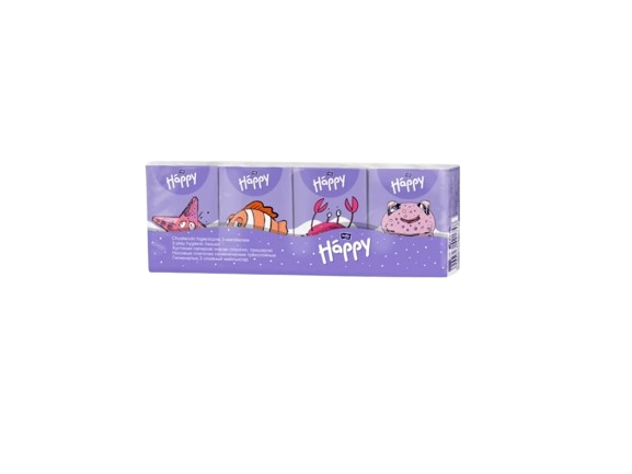 Fotografie BELLA Baby Happy dětské papírové kapesníky multipack 9 x 8 ks