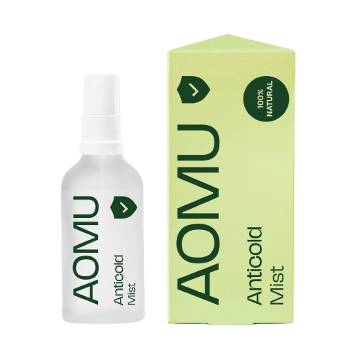 Fotografie AOMU Anticold Mist - přírodní sprej na polštář usnadňující dýchání 50 ml
