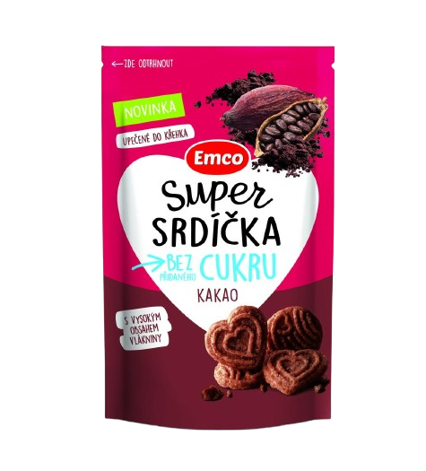 EMCO Super srdíčka kakao 140 g