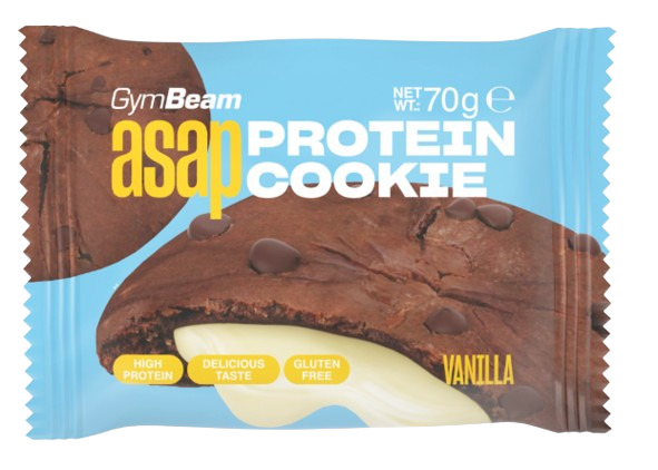 Fotografie GYMBEAM ASAP Protein Cookie vanilka 70 g