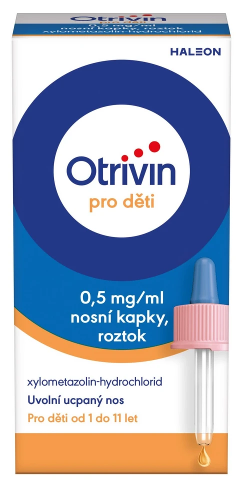 OTRIVIN Nosní kapky při léčbě ucpaného nosu pro děti 10 ml