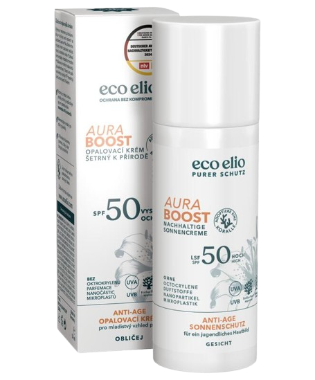 Fotografie ECO ELIO opalovací krém Aura Boost SPF50 50 ml