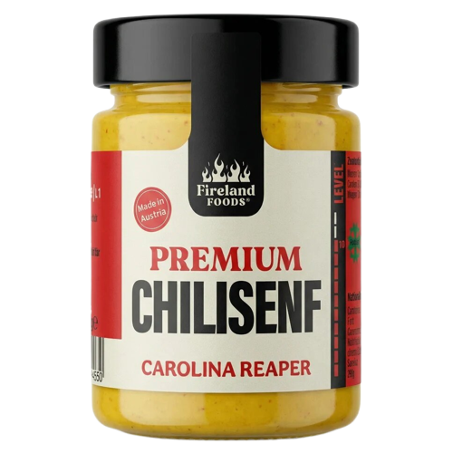 FIRELAND FOODS Chilli hořčice Carolina Reaper 180 g